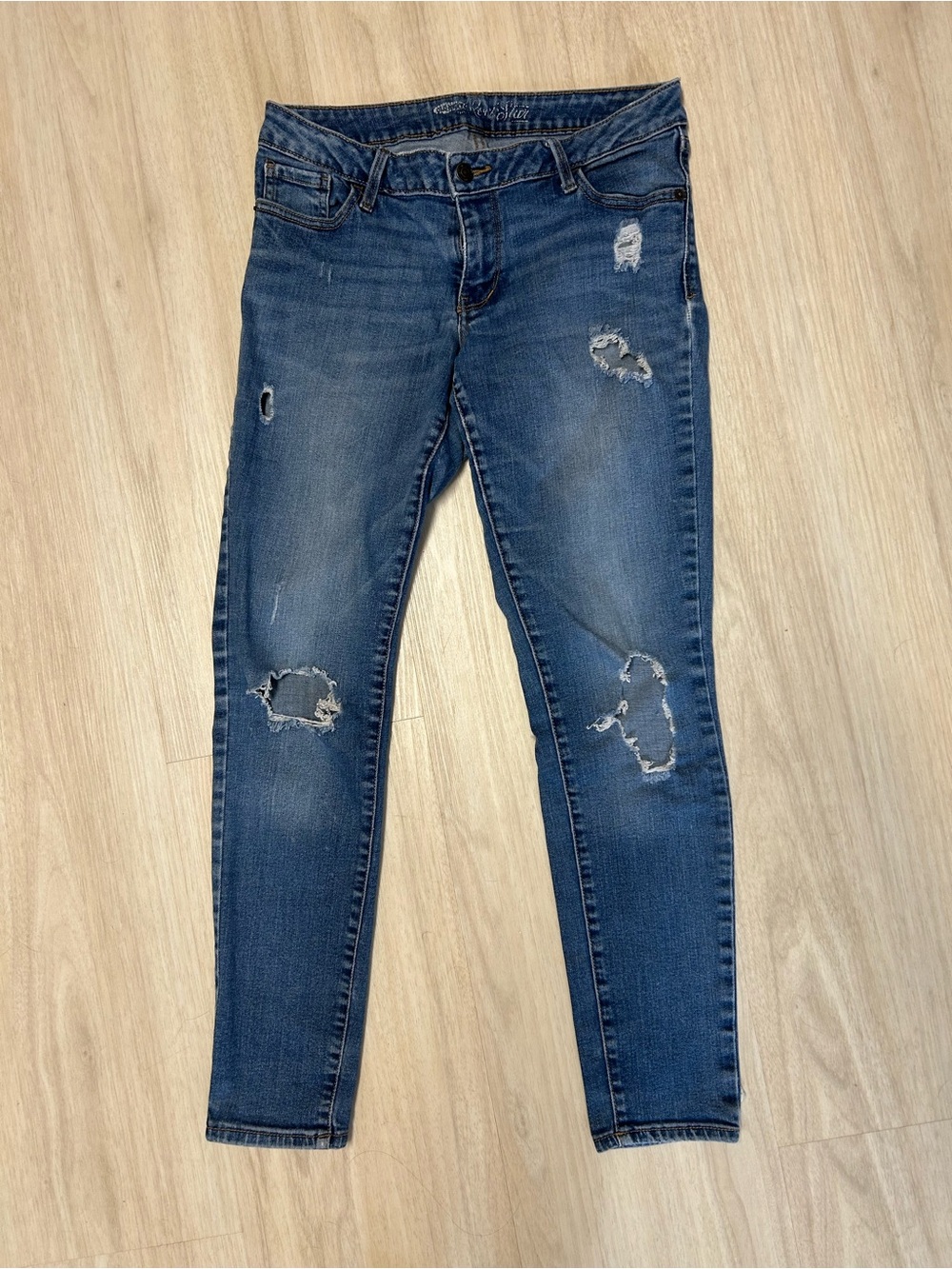 Old Navy Rockstar Distressed Skinny Jeans Womens 10